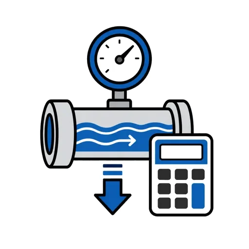 Water Pipe Pressure Drop Calculator icon